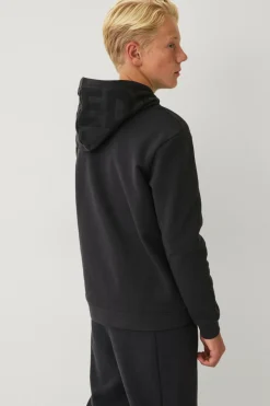 Ellos Collection Sweatshirt med hætte og print Anthracitgrå Sale