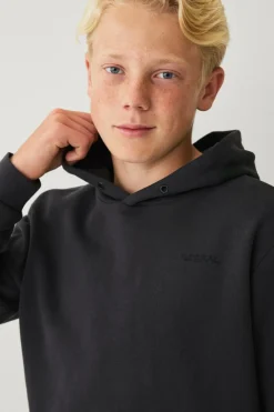 Ellos Collection Sweatshirt med hætte og print Anthracitgrå Sale