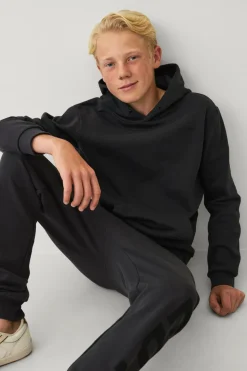 Ellos Collection Sweatshirt med hætte og print Anthracitgrå Sale