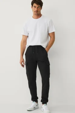 Ellos Bukser>Collection Sweatbukser med benlommer Sort