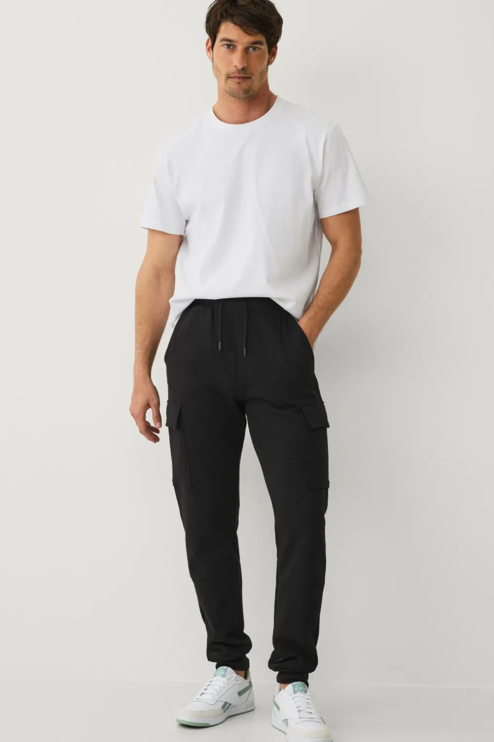 Ellos Bukser>Collection Sweatbukser med benlommer Sort