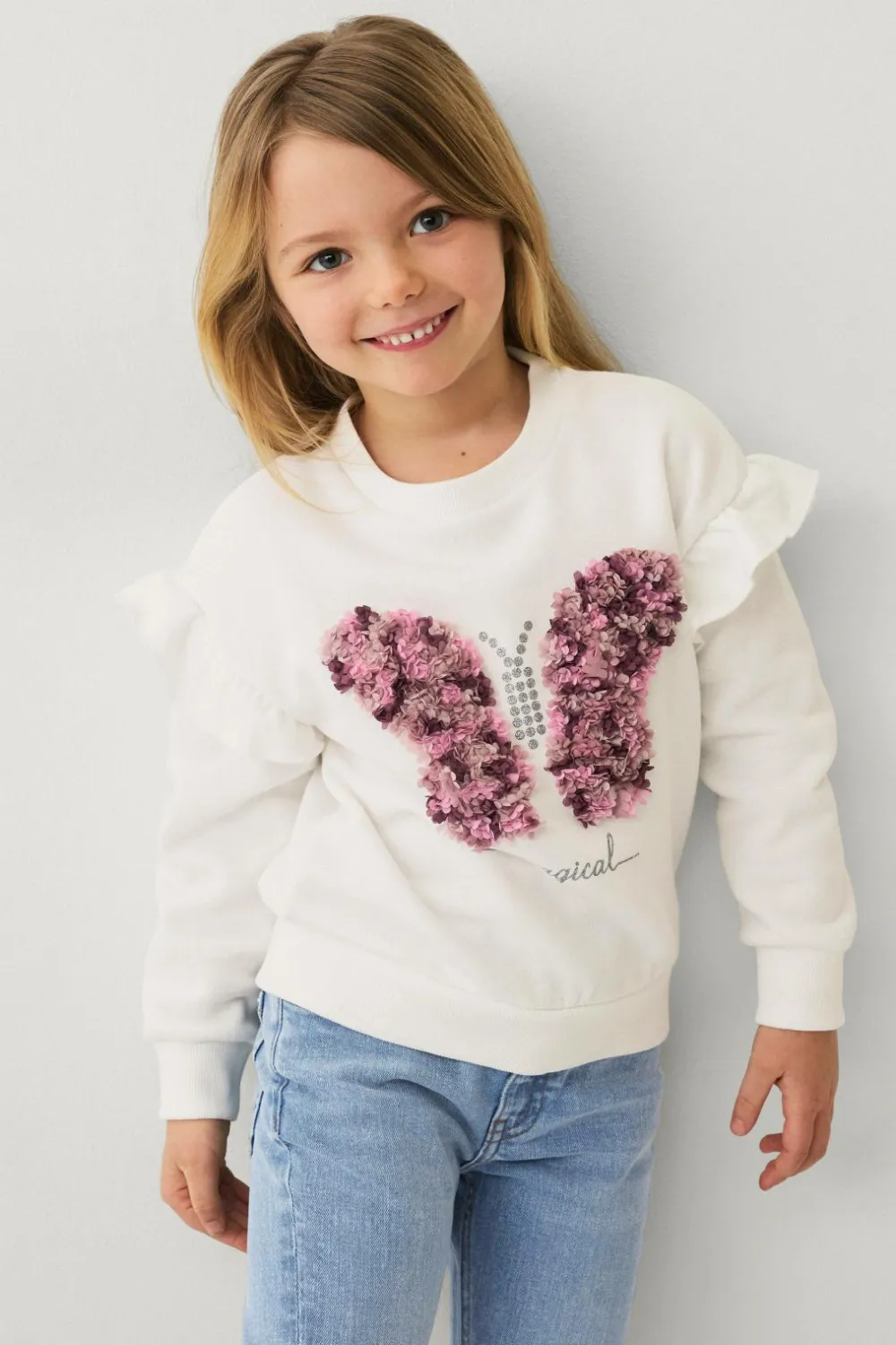 Ellos Collection sweatshirt Offwhite Online