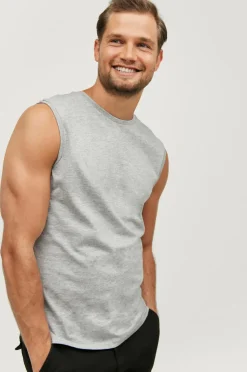 Ellos Basistøj|T-Shirts & Tanktoppe>Collection Tanktop Kent Gråmeleret