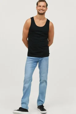 Ellos Basistøj|T-Shirts & Tanktoppe>Collection Tanktop Robert 2-pack Black mdf/metal