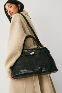 Ellos Tasker>Collection Taske med gulddetaljer sort