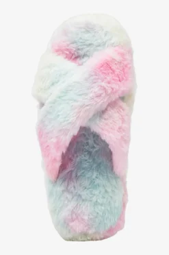 Ellos Hjemmesko>Collection Tøfler Camille Regnbuemønstret