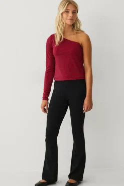 Ellos Toppe & T-Shirts>Collection Top med et ærme og lurex rød