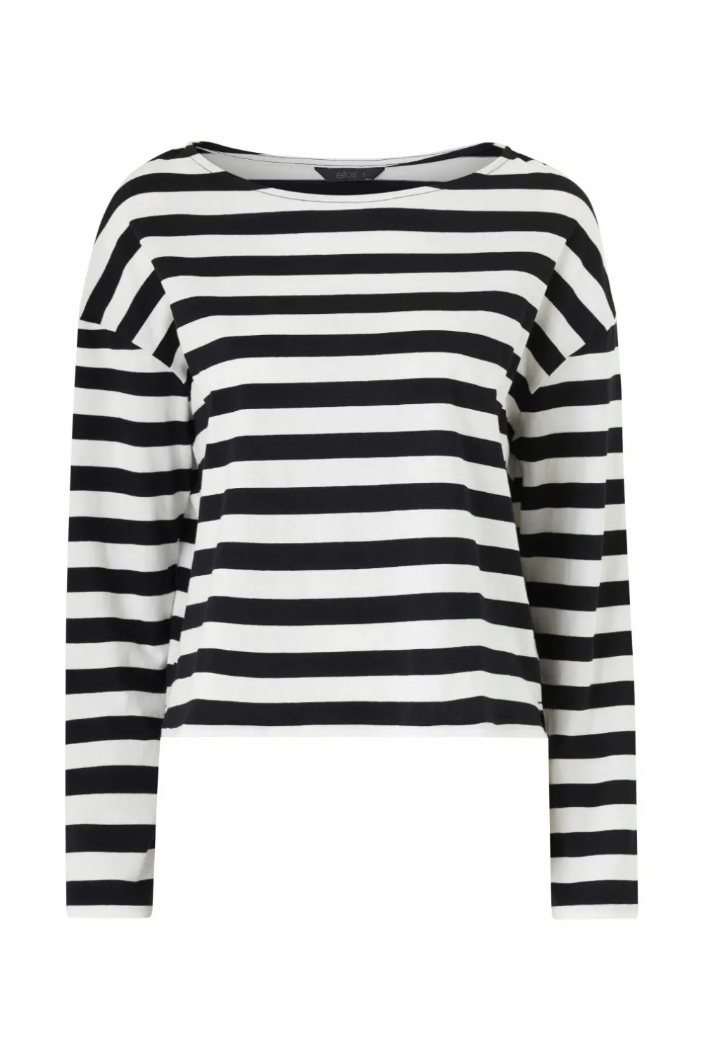 Ellos Collection Top med afslappet pasform Sort/hvid Clearance