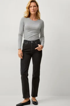 Ellos Toppe & Tank-Toppe>Collection Top med lange ærmer Gråmeleret