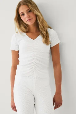 Ellos Toppe & T-Shirts>Collection Top Offwhite