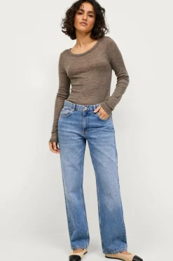 Ellos Collection Top i fin uldkvalitet Brun Best