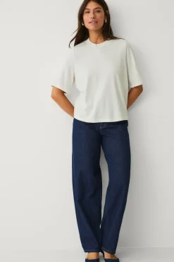 Ellos Basistøj>Collection Top i kraftig strik Hvid