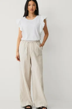 Ellos Toppe & Tank-Toppe>Collection Top med flagrende ærme Hvid