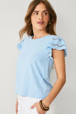 Ellos Toppe & Tank-Toppe>Collection Top Blå