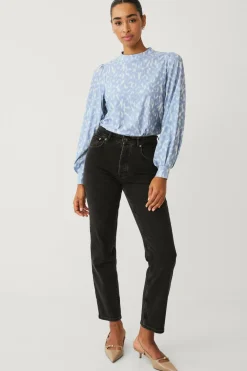 Ellos Toppe & Tank-Toppe>Collection Top Blå creme mønstret