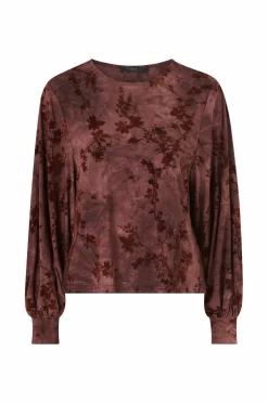 Ellos Collection Top med ballonærmer Bordeaux Sale