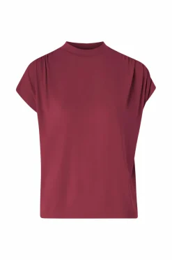 Ellos Collection Top med rynkede detaljer Bourgogne Discount