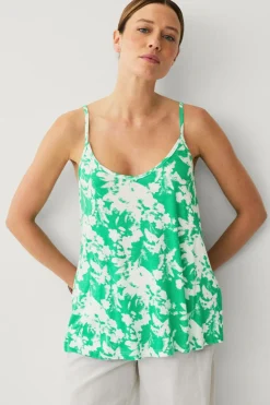 Ellos Collection Top Grønmønstret Clearance