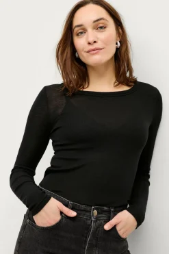 Ellos Collection Top i fin uldkvalitet Dybsort Sale