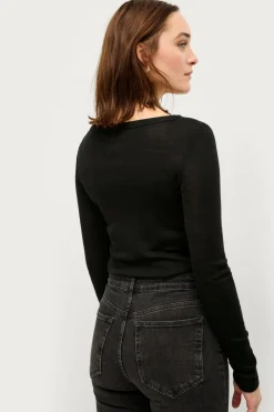 Ellos Collection Top i fin uldkvalitet Dybsort Sale