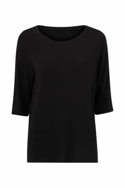 Ellos Collection Top med 3/4 lange ærmer Sort Online