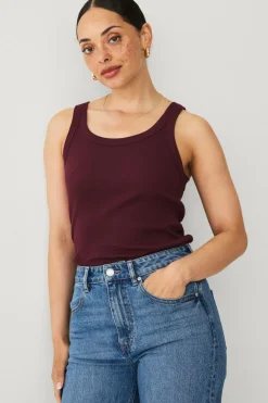 Ellos Collection Top Vinrød Clearance