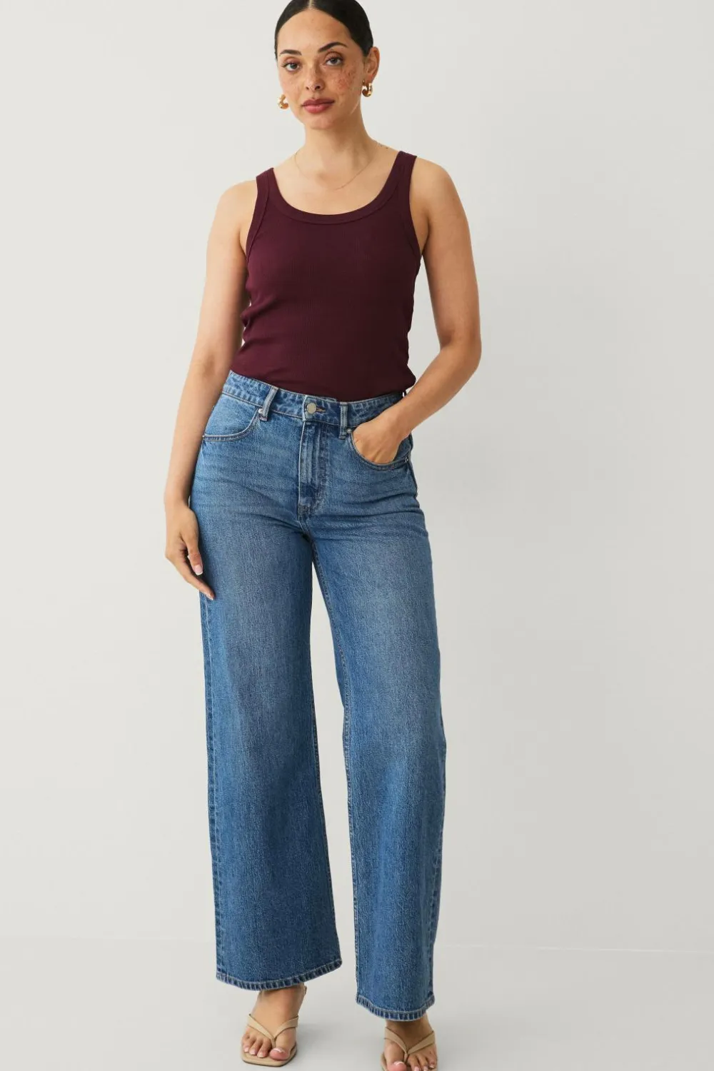 Ellos Collection Top Vinrød Clearance