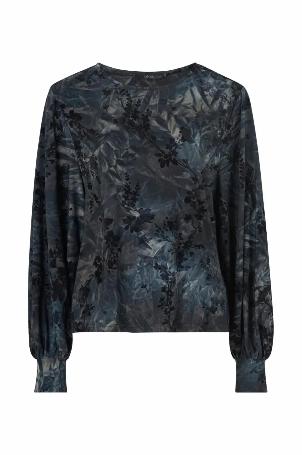 Ellos Toppe & Tank-Toppe>Collection Top med ballonærmer mørk blå