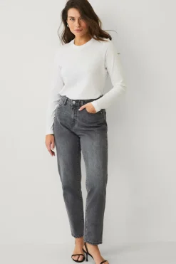 Ellos Basistøj>Collection Top i blød bomuldsblonde Hvid