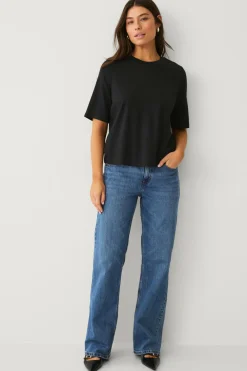 Ellos Basistøj>Collection Top i kraftig strik Sort