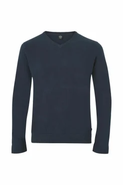 Ellos Collection Trøje med V-hals Marineblå Outlet