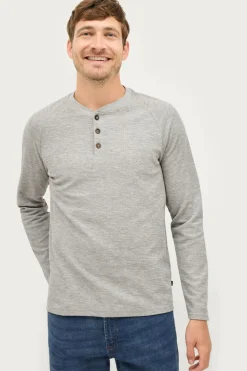 Ellos Collection Trøje Chase Lysegrå melange Discount