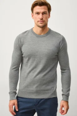 Ellos Collection Trøje Aron Gråmeleret New