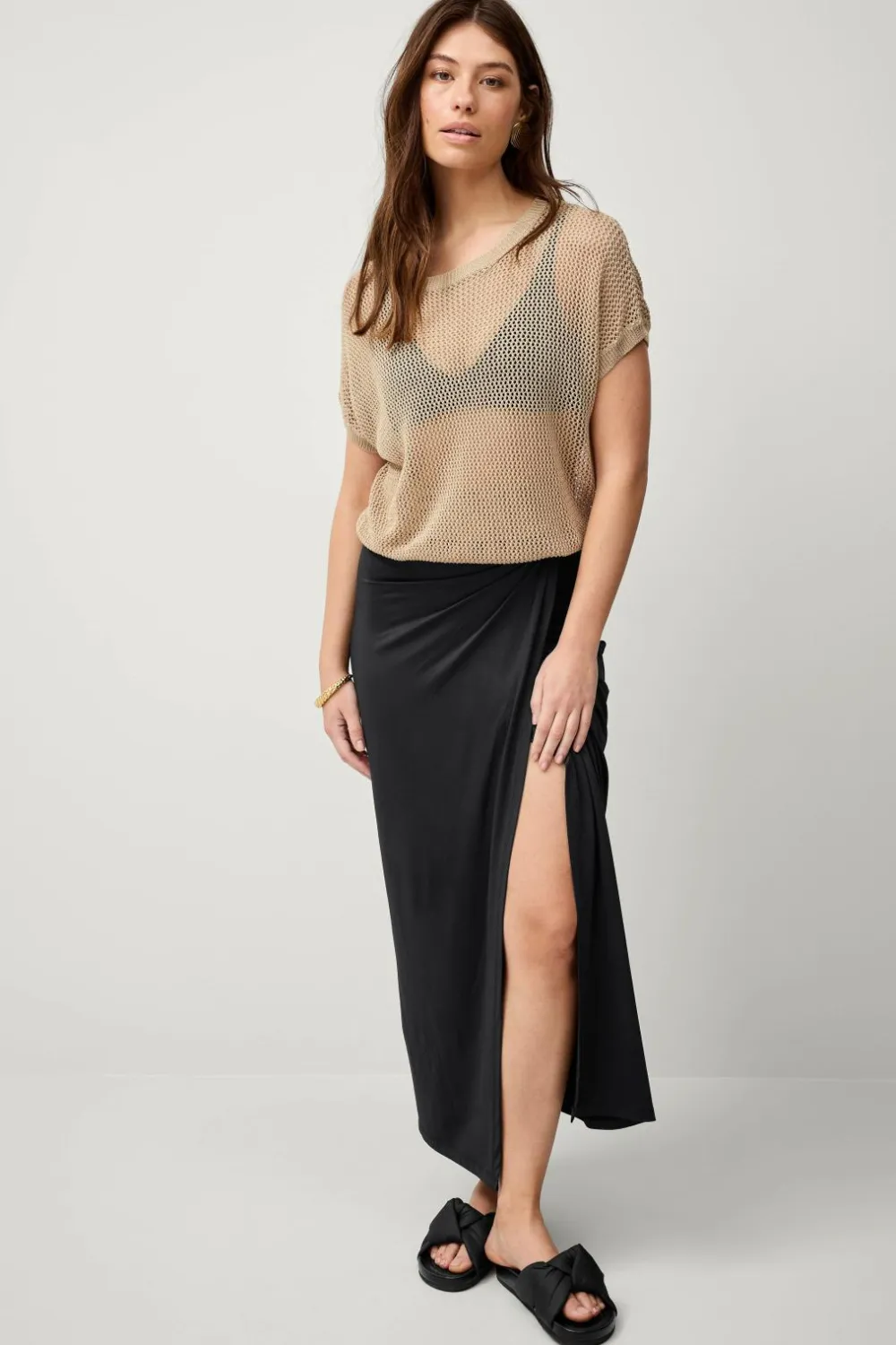 Ellos Collection Trøje Nilla Beige Hot