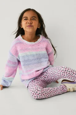 Ellos Trøjer & Cardigans>Collection Trøje Naomi S Girl Lilla flerfarvede