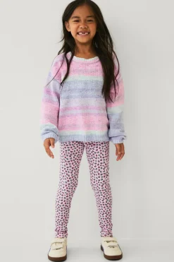 Ellos Trøjer & Cardigans>Collection Trøje Naomi S Girl Lilla flerfarvede