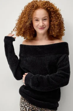 Ellos Trøjer & Cardigans>Collection Trøje Judit Big Gir Sort