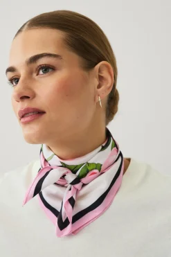 Ellos Collection Tørklæde blomstret Hot