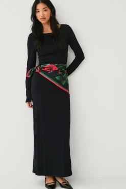 Ellos Tørklæder & Halstørklæder>Collection Tørklæde rosmønstrad