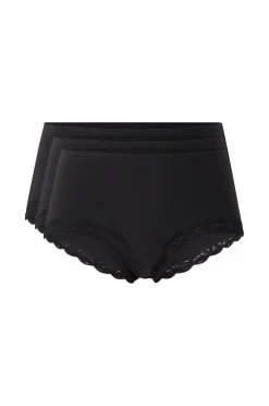 Ellos Collection Trusser med hipster-design 3-pak Sort Clearance