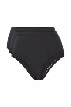 Ellos Collection Trusser med brasiliansk snit 3-pak Sort Sale