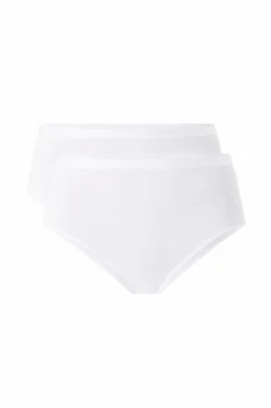 Ellos Collection Trusser med brasiliansk snit 2-pak Hvid Outlet