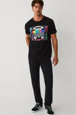 Ellos T-Shirts & Tanktoppe>Collection T-shirt med print Sort