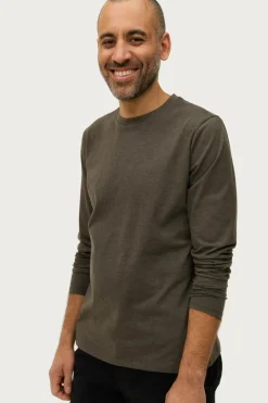 Ellos Basistøj|T-Shirts & Tanktoppe>Collection T-shirt Keith L/S Antracitgrå