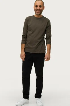 Ellos Basistøj|T-Shirts & Tanktoppe>Collection T-shirt Keith L/S Antracitgrå