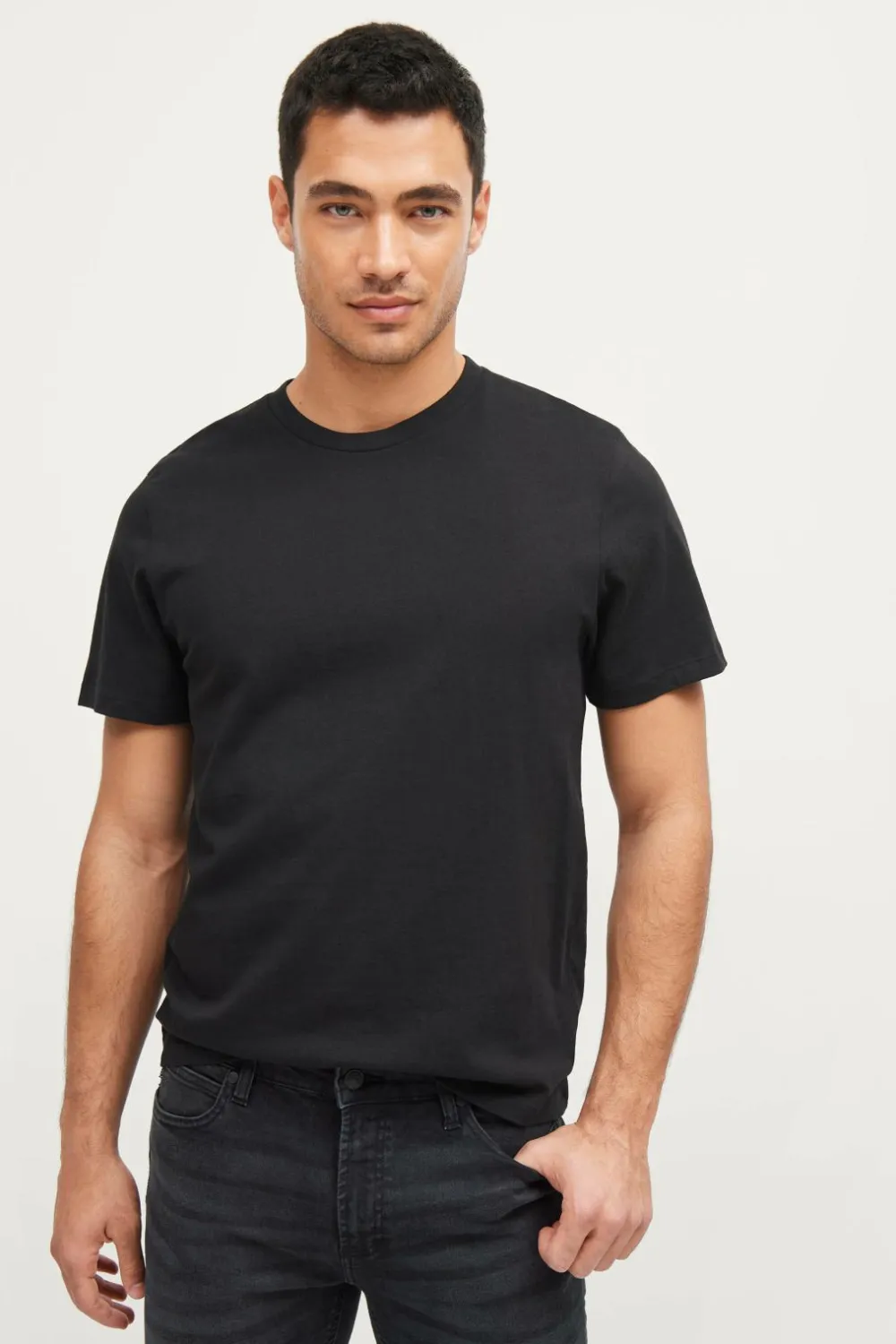 Ellos Basistøj|Nattøj & Homewear>Collection T-shirt Sam i ekstra kraftig jersey Black mdf/metal