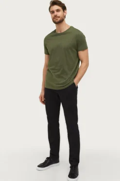 Ellos Basistøj|T-Shirts & Tanktoppe>Collection T-shirt med rund hals Skovgrøn