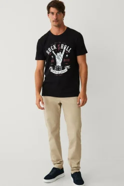 Ellos Collection T-shirt med print Sort Best