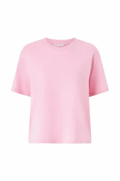 Ellos Collection T-shirt i bomuld med afslappet pasform Rosa Online
