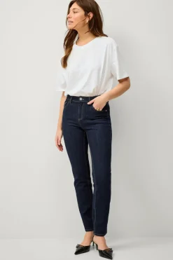 Ellos Collection T-shirt i bomuld med afslappet pasform Hvid Outlet